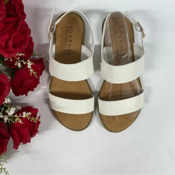 JC LAVINE SANDALS WHITE