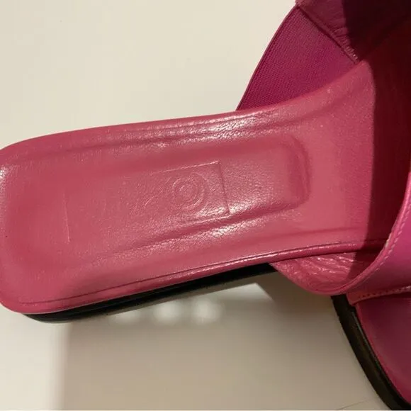 Jcon sandals toe ring pink flats women’s size 9 made in Italy
