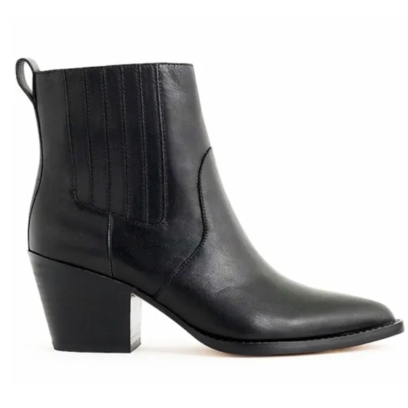 🆕{J.CREW} Chelsea Western Leather Boots