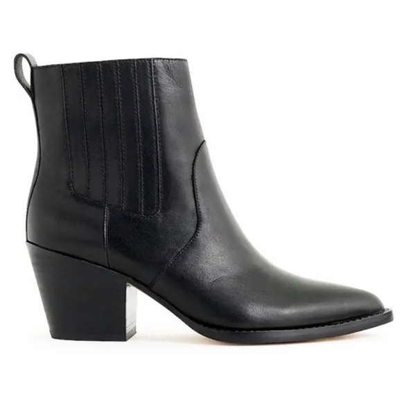 🆕{J.CREW} Chelsea Western Leather Boots