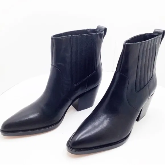 🆕{J.CREW} Chelsea Western Leather Boots