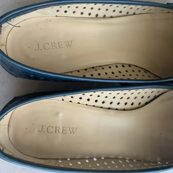 JCrew Collins Woven Navy Loafers size 10M