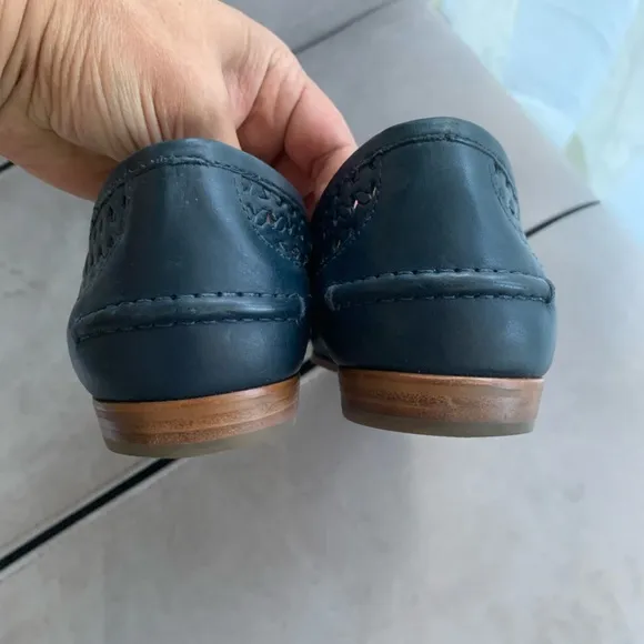 JCrew Collins Woven Navy Loafers size 10M