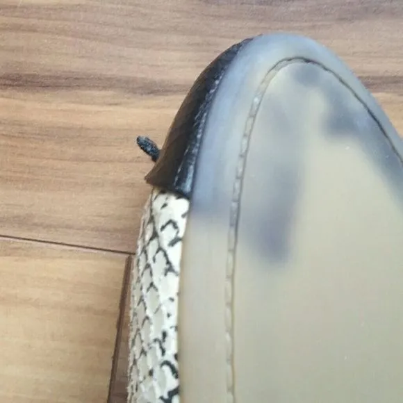 J.Crew Factory Coco Snake Print Flats Size 7.5