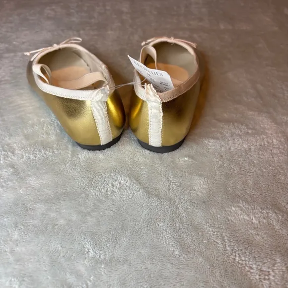 J.Crew Girls’ Strappy Ballet Flats NWT K11 Golden Honey Mary Jane