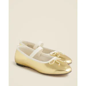 J.Crew Girls’ Strappy Ballet Flats NWT K11 Golden Honey Mary Jane