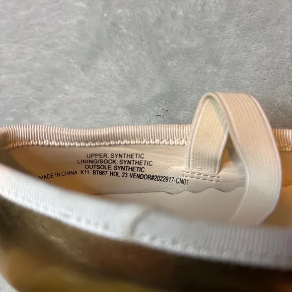 J.Crew Girls’ Strappy Ballet Flats NWT K11 Golden Honey Mary Jane