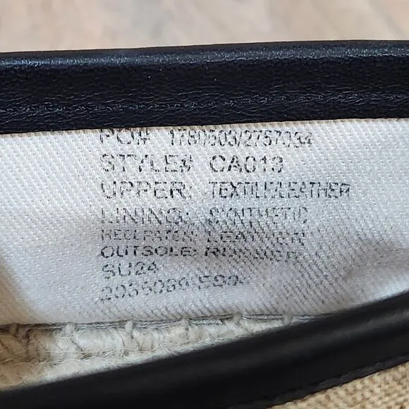J.Crew Made-in-Spain Penny Loafer Espadrilles in Linen Blend Leather Women 7.5