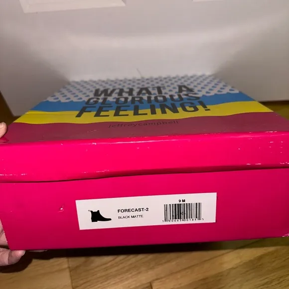 Jeffery Campbell Chelsea Forcast 2 Rain Boots in Black Matte NEW