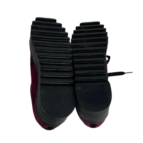 Jeffrey Cambell Synergy Velvet Platform Sneakers