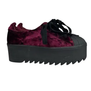 Jeffrey Cambell Synergy Velvet Platform Sneakers