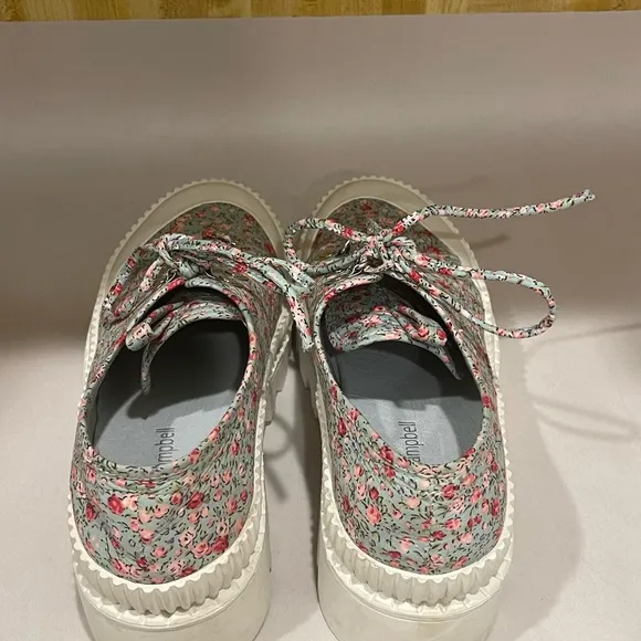 JEFFREY CAMPBELL B2SCHOOL PLATFORM SNEAKERS IN BLUE