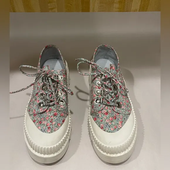 JEFFREY CAMPBELL B2SCHOOL PLATFORM SNEAKERS IN BLUE