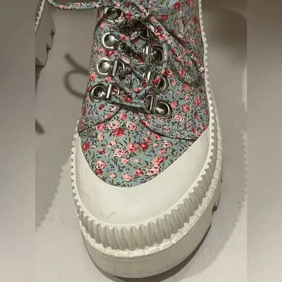 JEFFREY CAMPBELL B2SCHOOL PLATFORM SNEAKERS IN BLUE