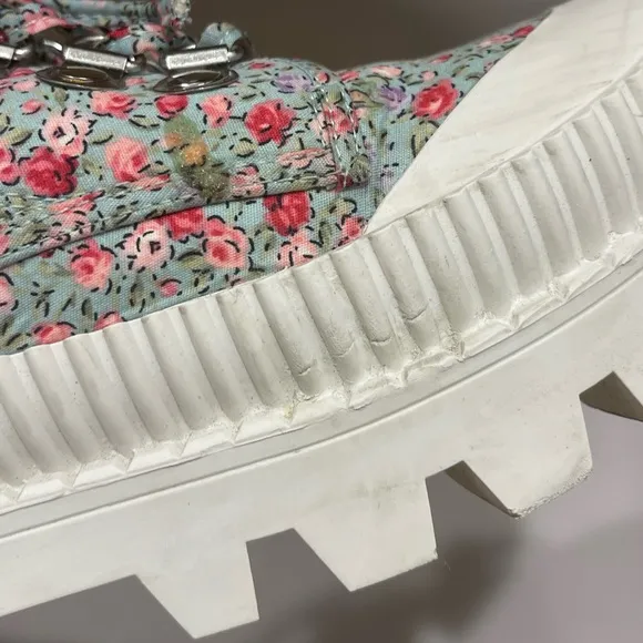JEFFREY CAMPBELL B2SCHOOL PLATFORM SNEAKERS IN BLUE