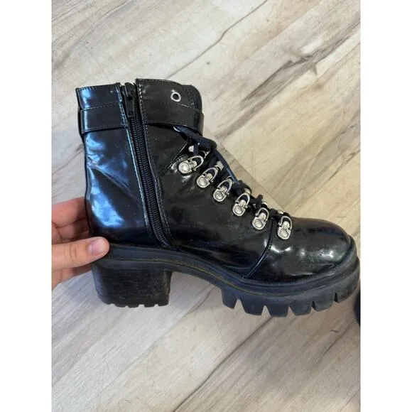 Jeffrey Campbell Czech black combat Boots