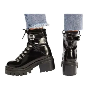 Jeffrey Campbell Czech black combat Boots