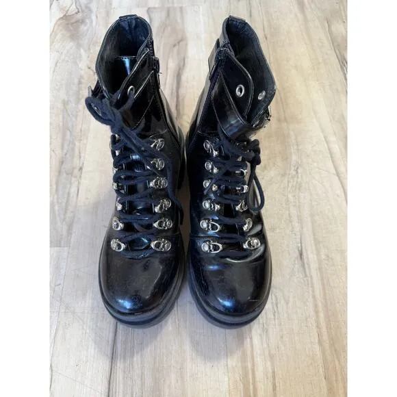 Jeffrey Campbell Czech black combat Boots