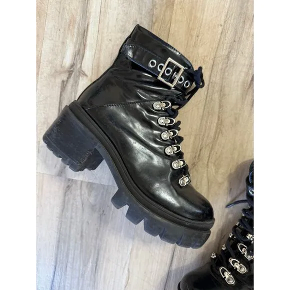 Jeffrey Campbell Czech black combat Boots