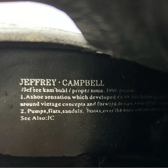 Jeffrey Campbell Rosie Cutout Combat Boots Black Leather Copper Rivets Size 6
