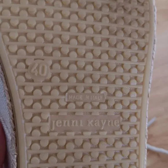 Jenni Kayne Canvas Marina Espadrilles Sneakers in Ivory Size 40