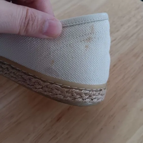 Jenni Kayne Canvas Marina Espadrilles Sneakers in Ivory Size 40