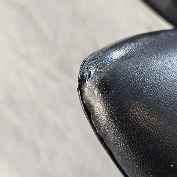 Jenni Kayne EU 38 US 8 Black Leather D'orsay Flats Shoes Pointed‎ Toe MSRP $400