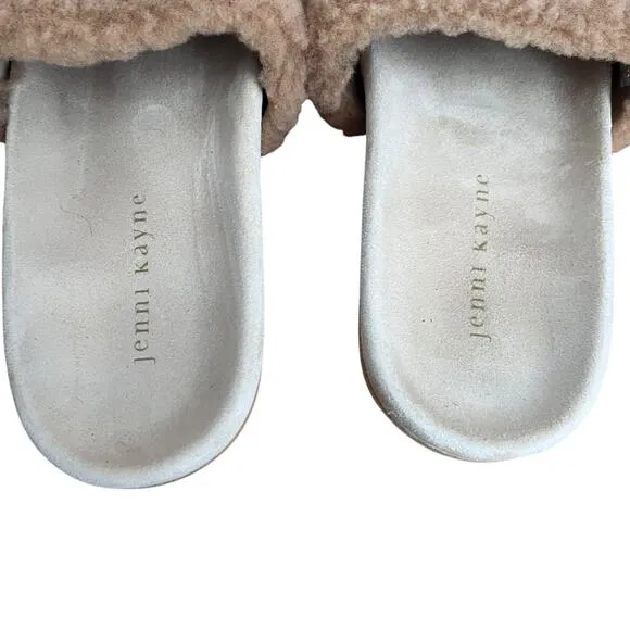Jenni Kayne Shearling Slide On Sandals Size 37 EU