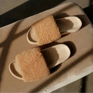 Jenni Kayne Shearling Slide Sandals