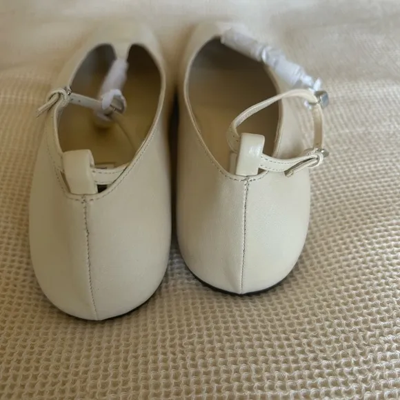 Jil Sander Ballerina Tripon Chalk Flats, Size EU37/US7, NWT