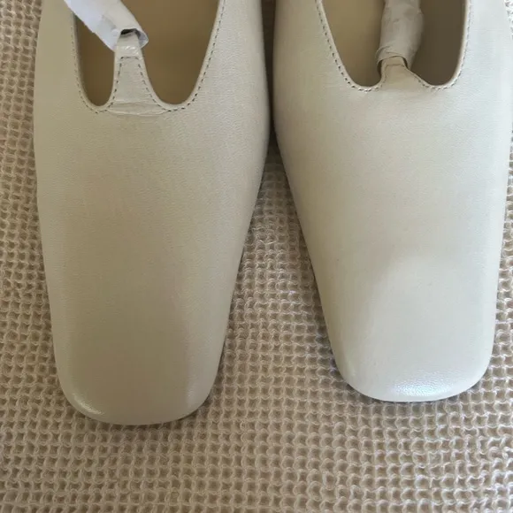 Jil Sander Ballerina Tripon Chalk Flats, Size EU37/US7, NWT