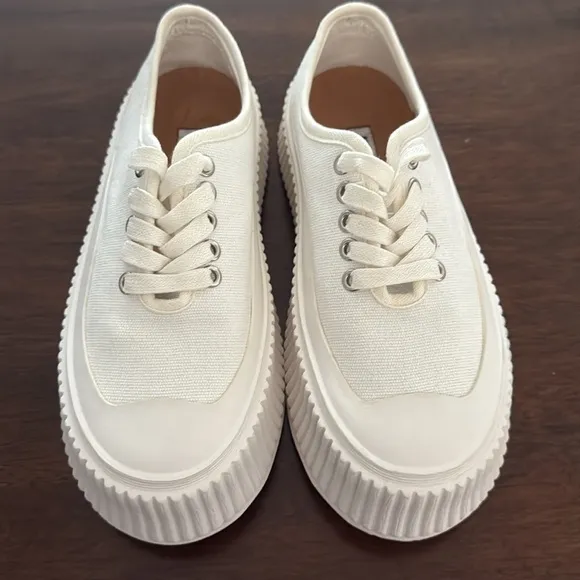 Jil Sander Canvas Platform Sneakers