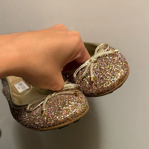 JIMMY CHOO Glitter Ballet Flats, SZ 37
