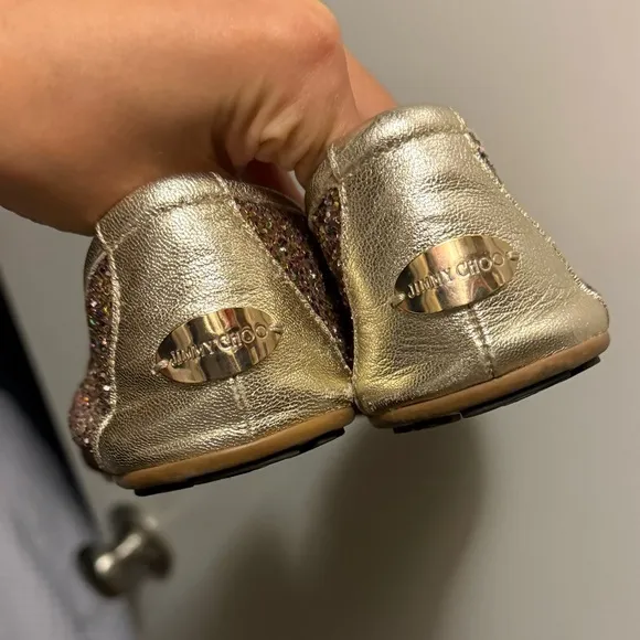 JIMMY CHOO Glitter Ballet Flats, SZ 37