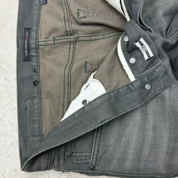 John Varvatos skinny dark sage jeans