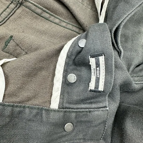 John Varvatos skinny dark sage jeans