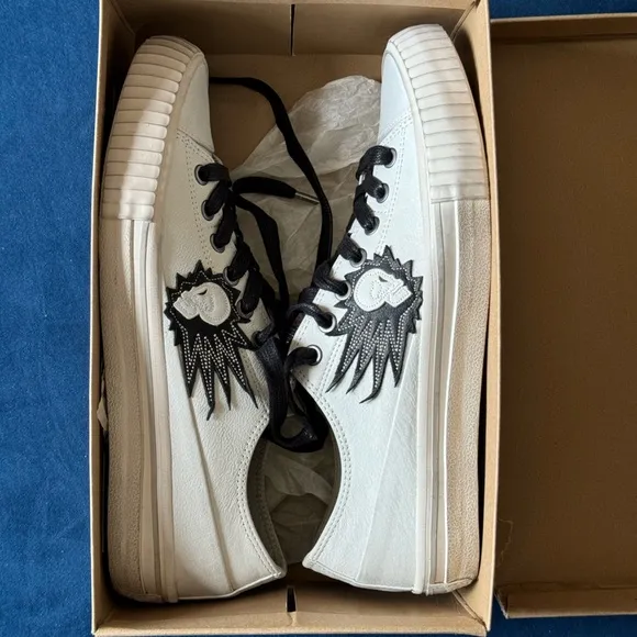 John Varvatos Smushing Skull Low Top sneakers, 9,5 men’s. Brand New.
