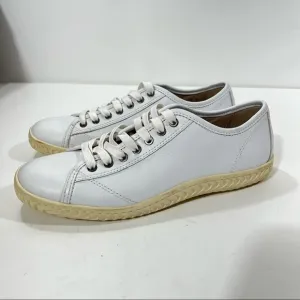 JOHN VARVATOS Star USA Hatton Low Top Leather Sneakers, White, Size 7, NWOT!