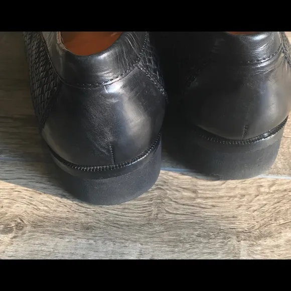 Johnson Murphy black penny loafers