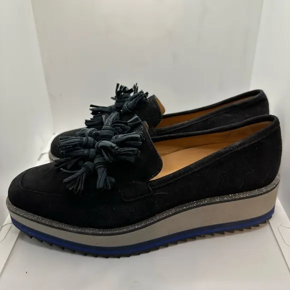 Johnston &amp; Murphy Black Flats with Tassels