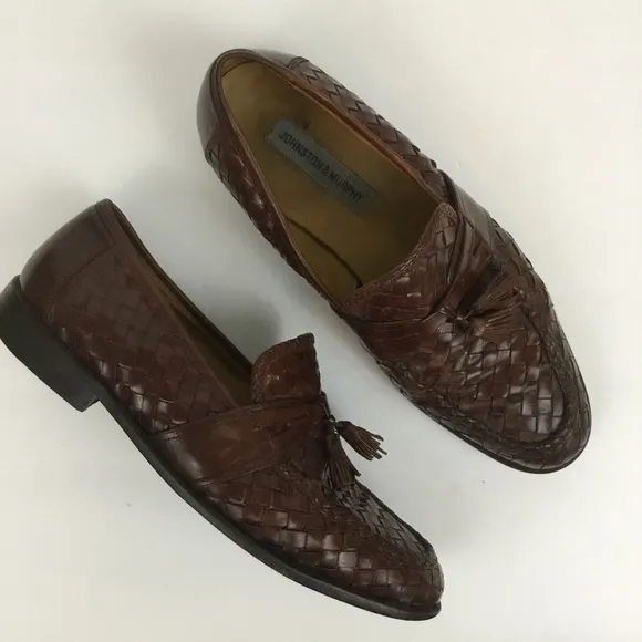 Johnston &amp; Murphy Woven Basketweave Formal Loafers