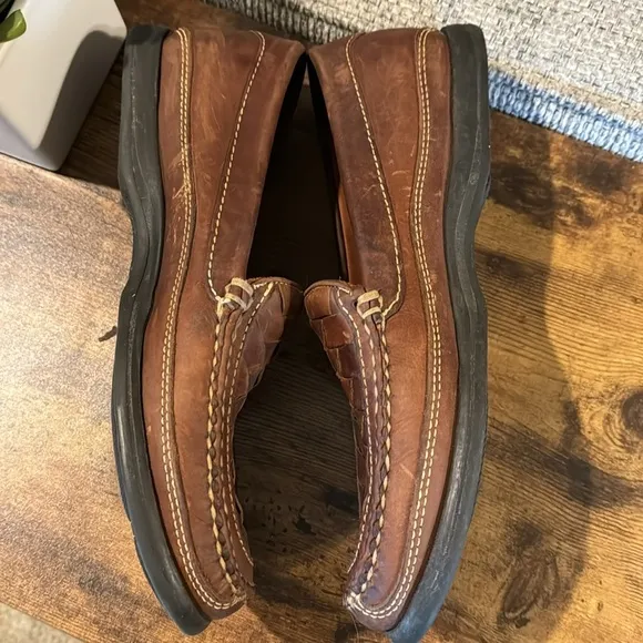 Johnston &amp; Murphy Woven Leather Loafers