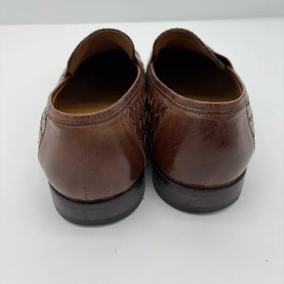 Johnston &amp; Murphy Woven Leather Loafers