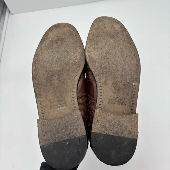 Johnston &amp; Murphy Woven Leather Loafers