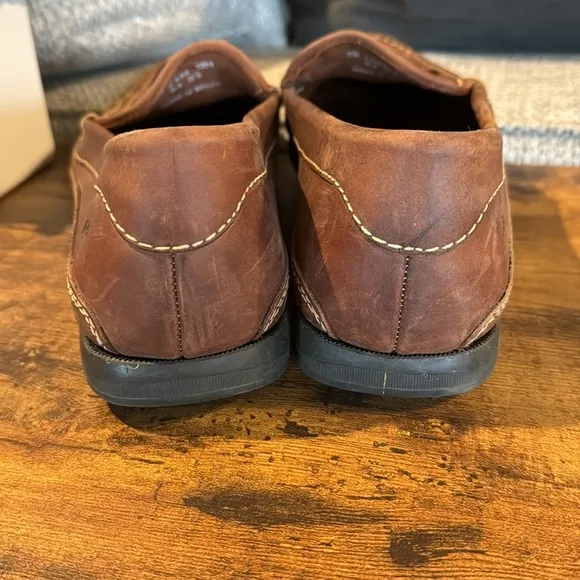 Johnston &amp; Murphy Woven Leather Loafers