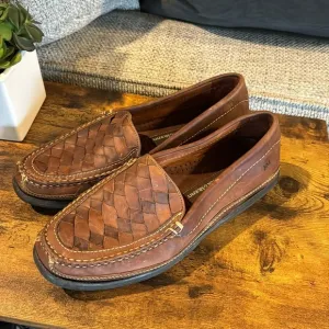 Johnston &amp; Murphy Woven Leather Loafers
