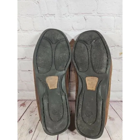 Johnston &amp; Murphy Trevitt Woven Venetian Leather Loafers Men's Size 11.5