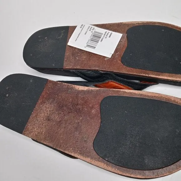 John Varvatos black sandals size 13