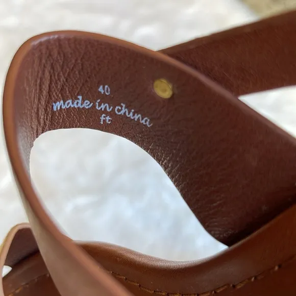 Joie double strap leather sandals