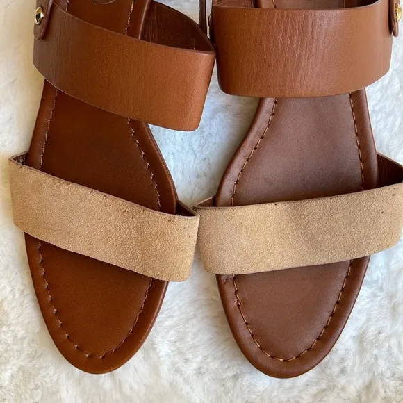 Joie double strap leather sandals